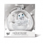 Holiday Ornament Paris Blanc; I Rub My Duckie - wodoodporny wibrator w bombce