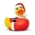 Holiday Ornament Santa; I Rub My Duckie - wodoodporny wibrator w bombce